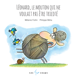 Couverture du livre Léonard, le mouton qui ne voulait pas être tricoté